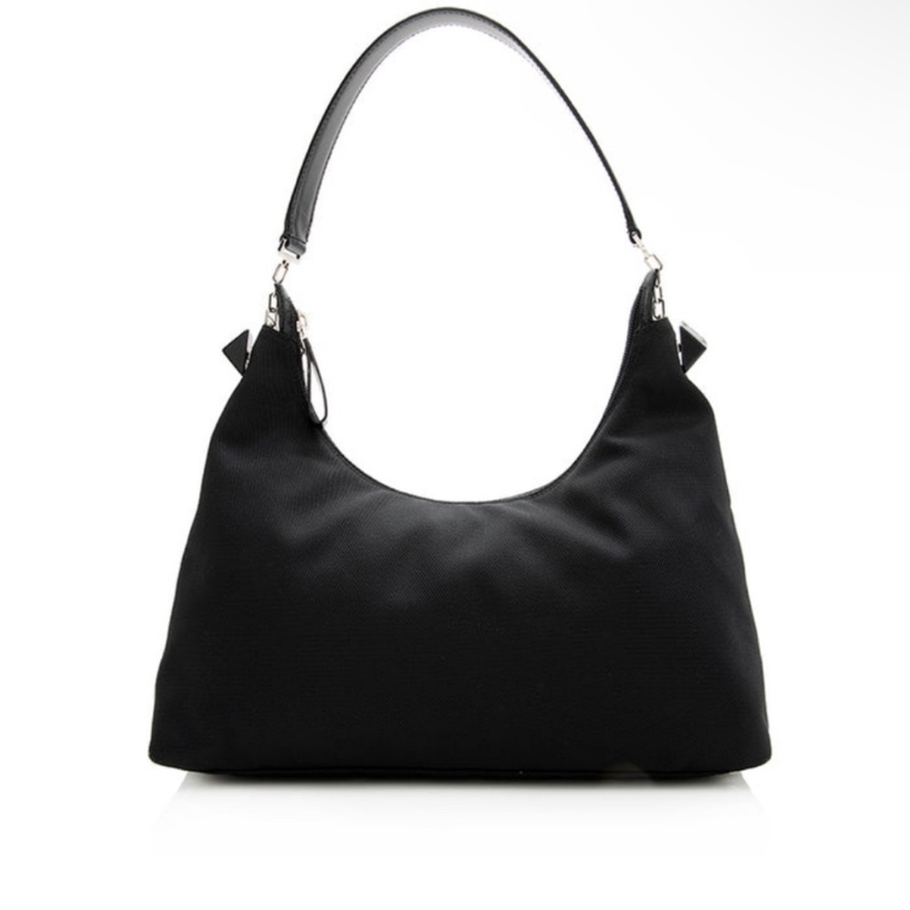 EUC Vintage Salvatore Ferragamo Medium Gancini Hobo Nylon Shoulder Bag